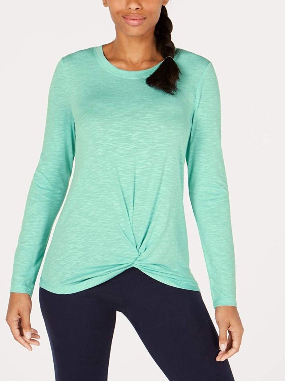 Ideology Womens Knot Front Top